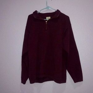 DARK RED MENS L.L BEAN SWEATER SIZE XXL